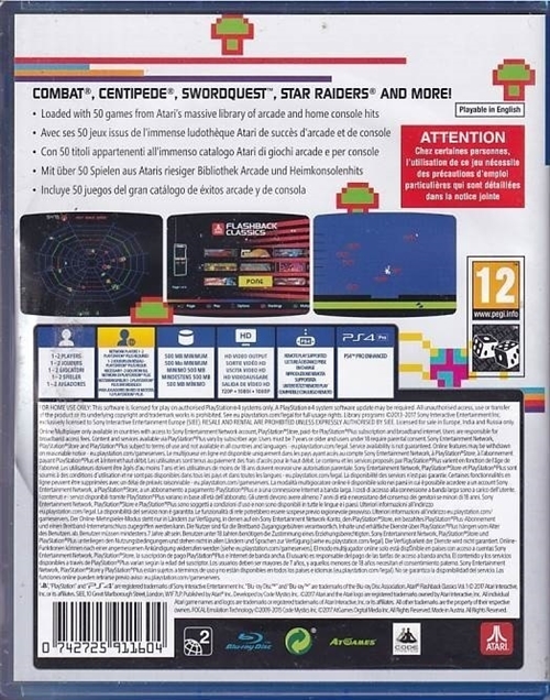 Atari - Flashback Classics Vol 1 - PS4 (B Grade) (Genbrug)